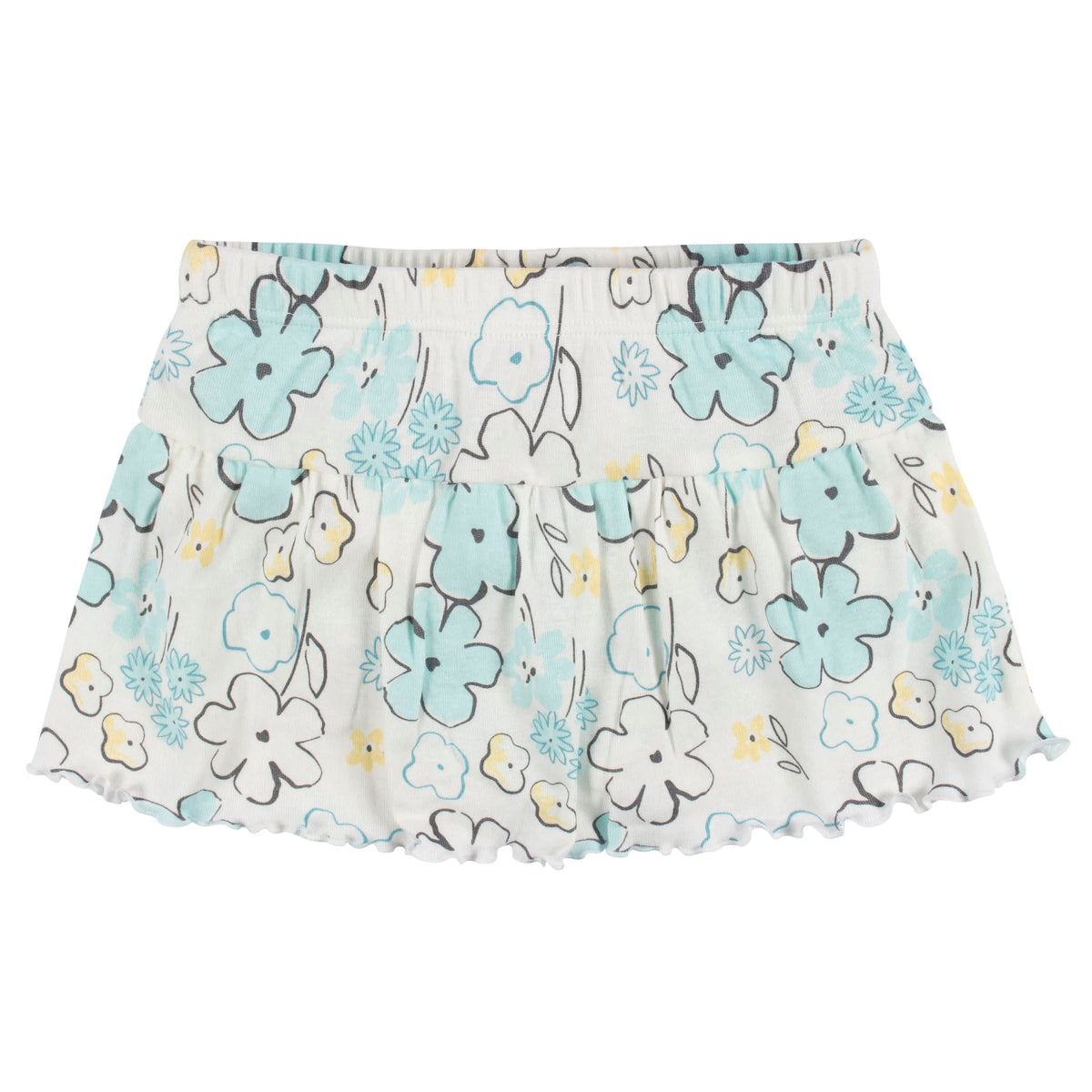 4-Piece Infant & Toddler Girls Bee Petals Tees, Skorts & Pants Set, view 6