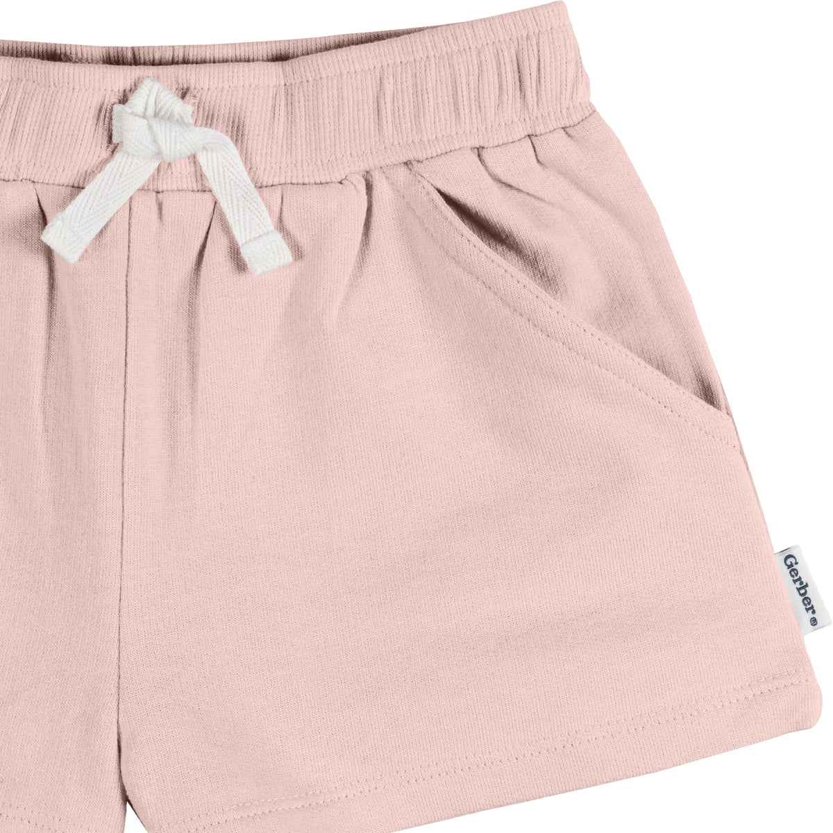 3-Pack Baby & Toddler Girls Pink/White/Navy Knit Short, view 7