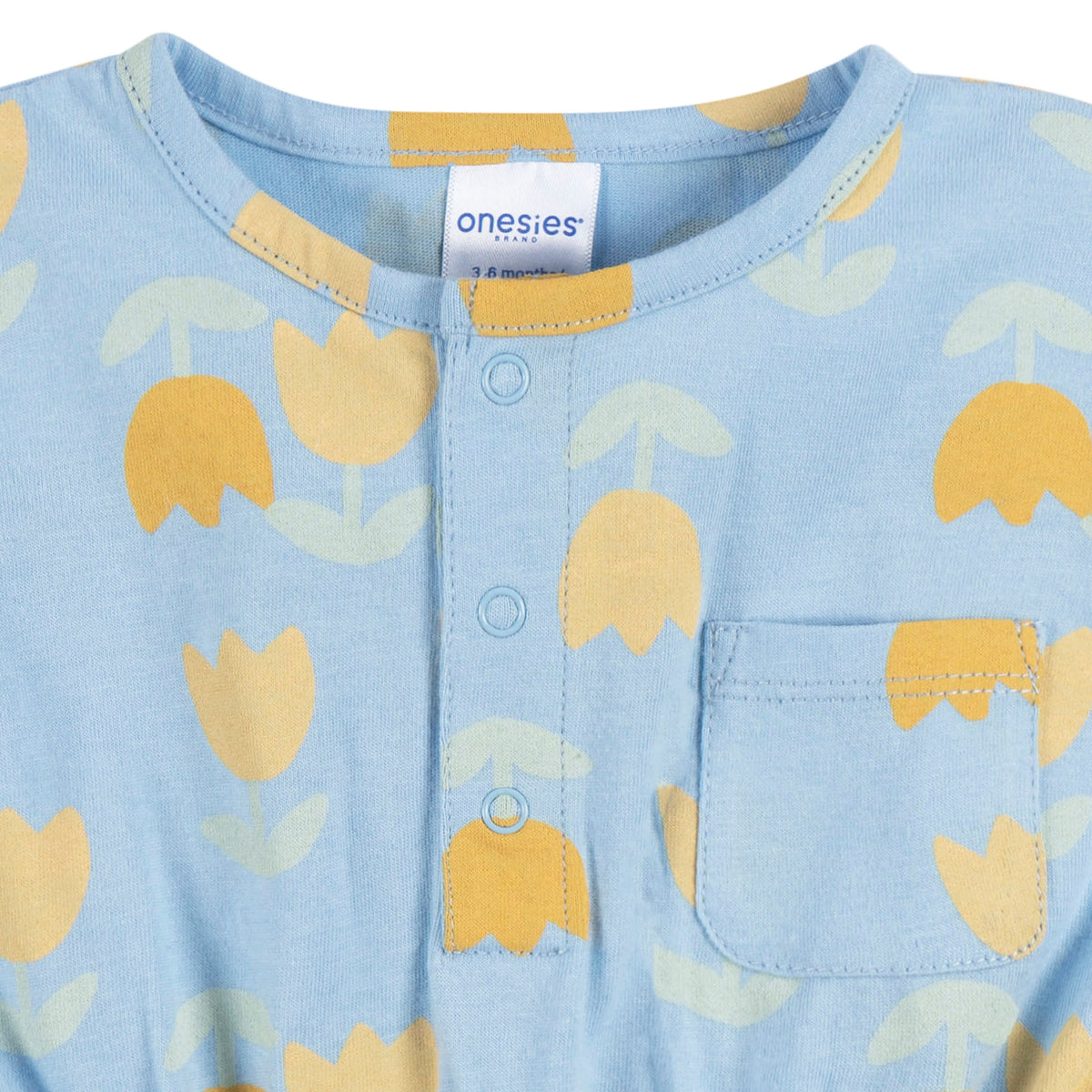 3-Pack Baby Girls Lemons Rompers, view 9