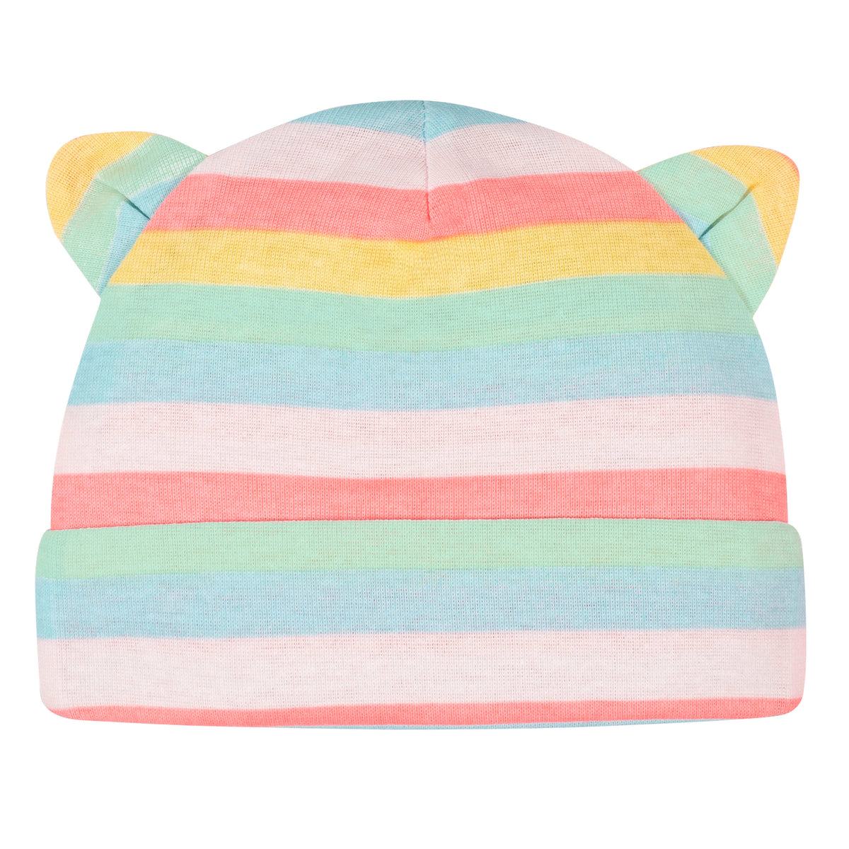 5-Pack Baby Girls Rainbow Caps, view 2