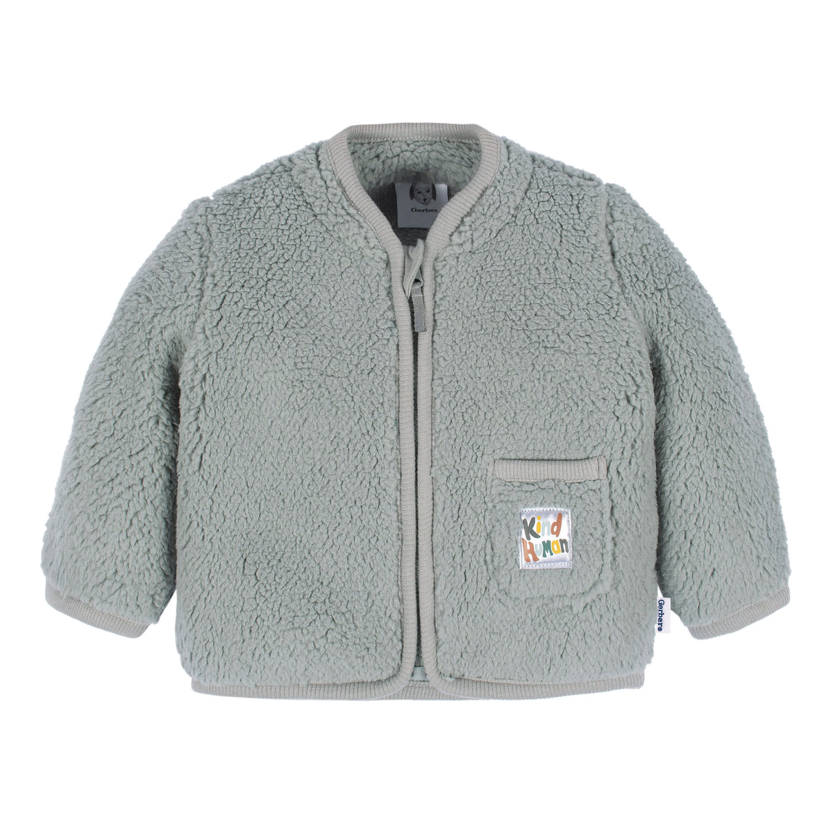 2-Piece Baby & Toddler Boys Kind Human Sherpa Jacket & Jogger Set, view 2