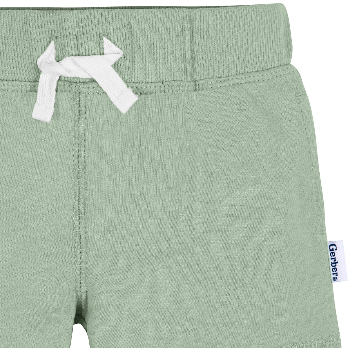 3-Pack Baby & Toddler Boys Green/Blue/Tan Knit Short, view 7