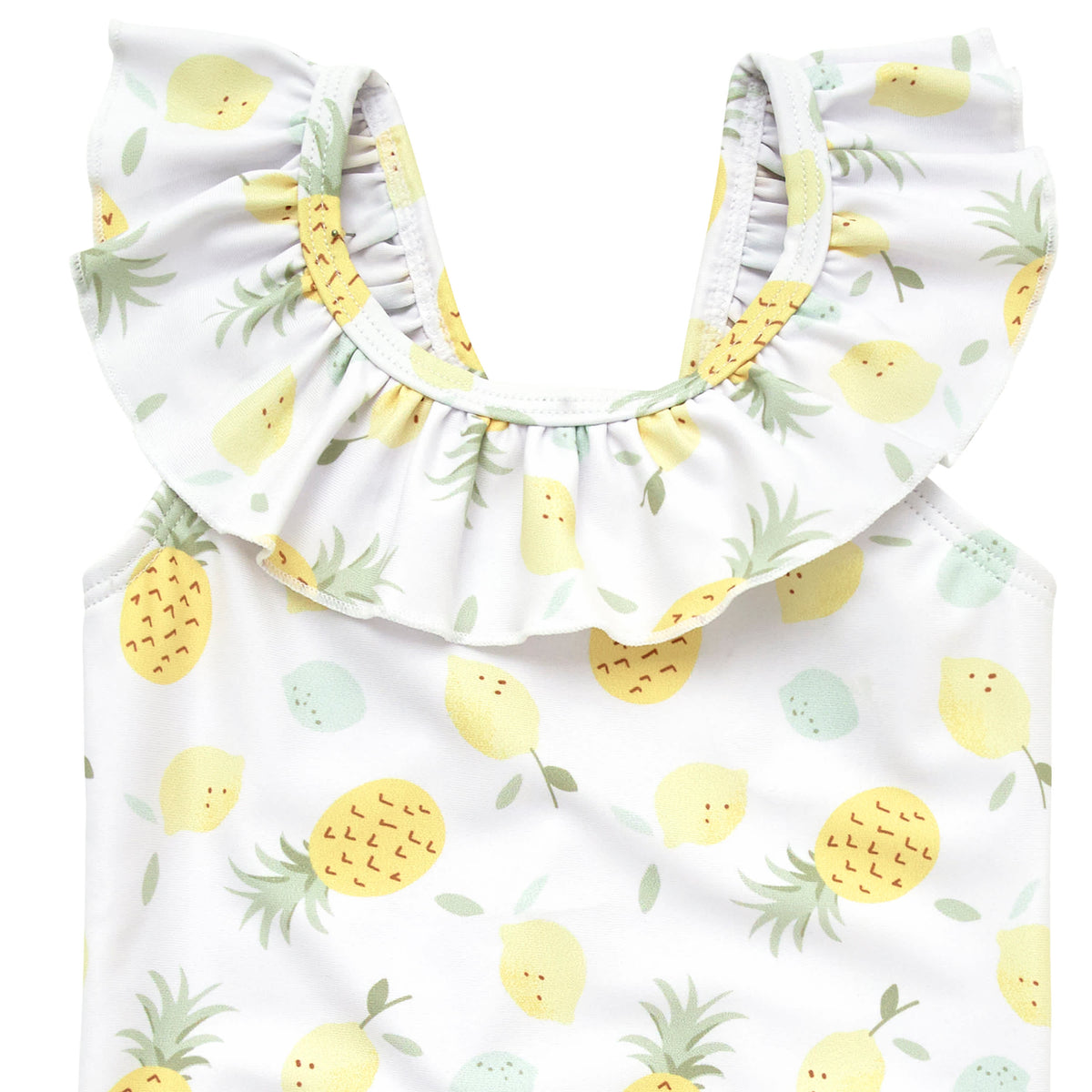 Baby Girls Pineapples Swimsuit, view 4
