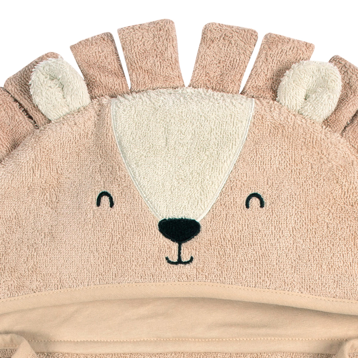 4-Piece Baby Boys Brown Lion Towel & Washcloths, view 6