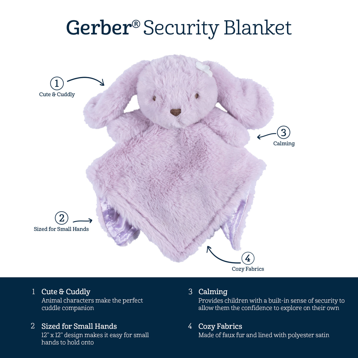 Baby Bunny Security Blanket, view 7