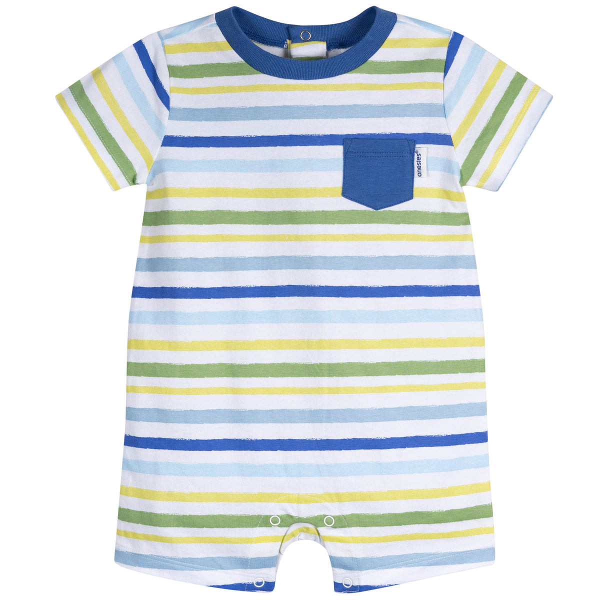 3-Pack Baby Boys Fun Rompers, view 4