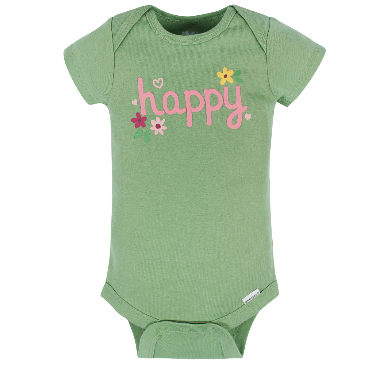 8-Pack Baby Girls Floral Fox Short Sleeve Onesies Bodysuits, view 10