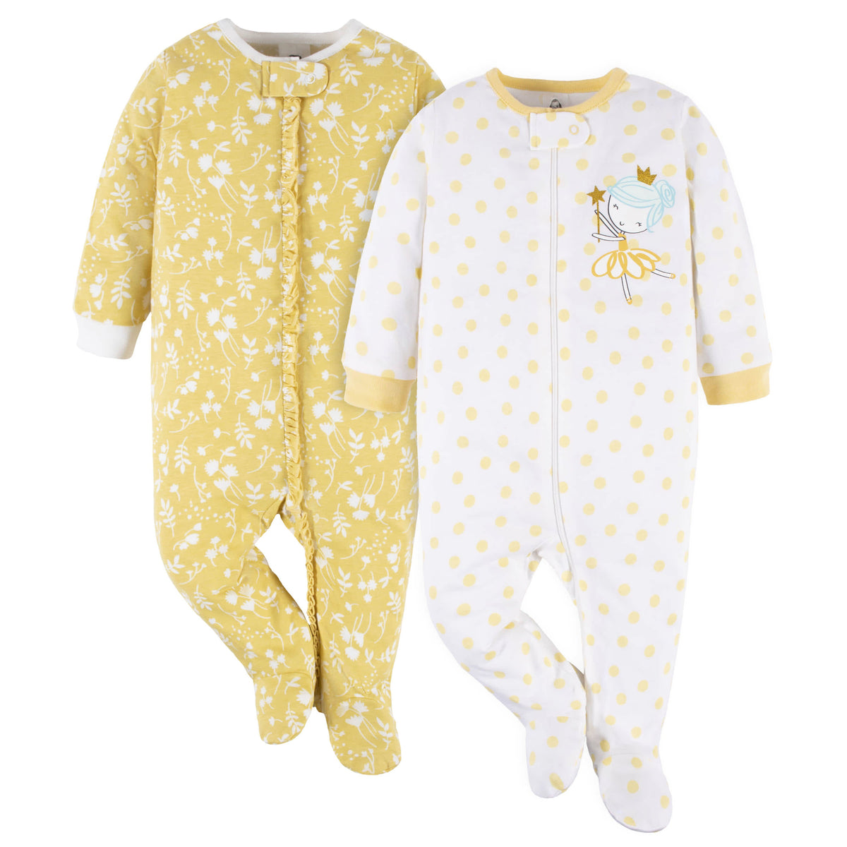 2-Pack Baby Girls Yellow Garden Sleep 'N Plays