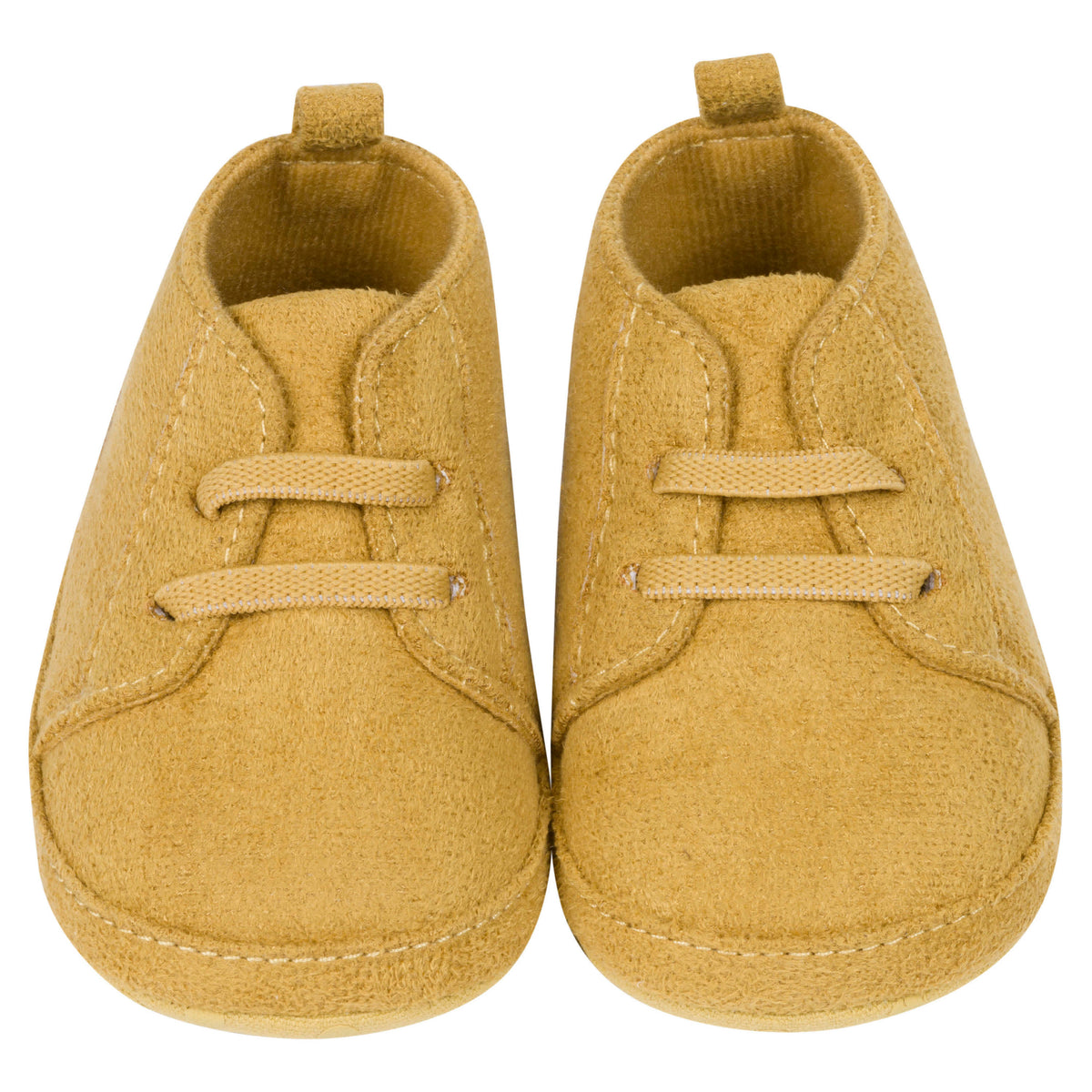 Baby Boys Taupe Faux Suede High Top Shoes, view 3
