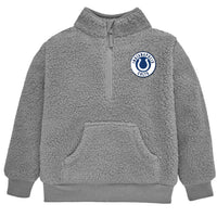 Infant & Toddler Boys Colts 1/4 Zip Sherpa Top