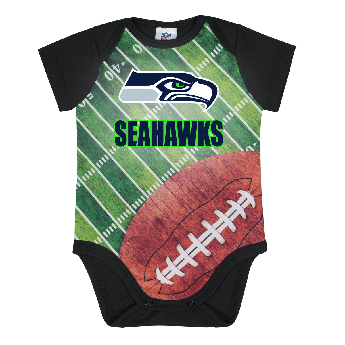 Seattle Seahawks Toddler Boys Short Sleeve Bodysuit
