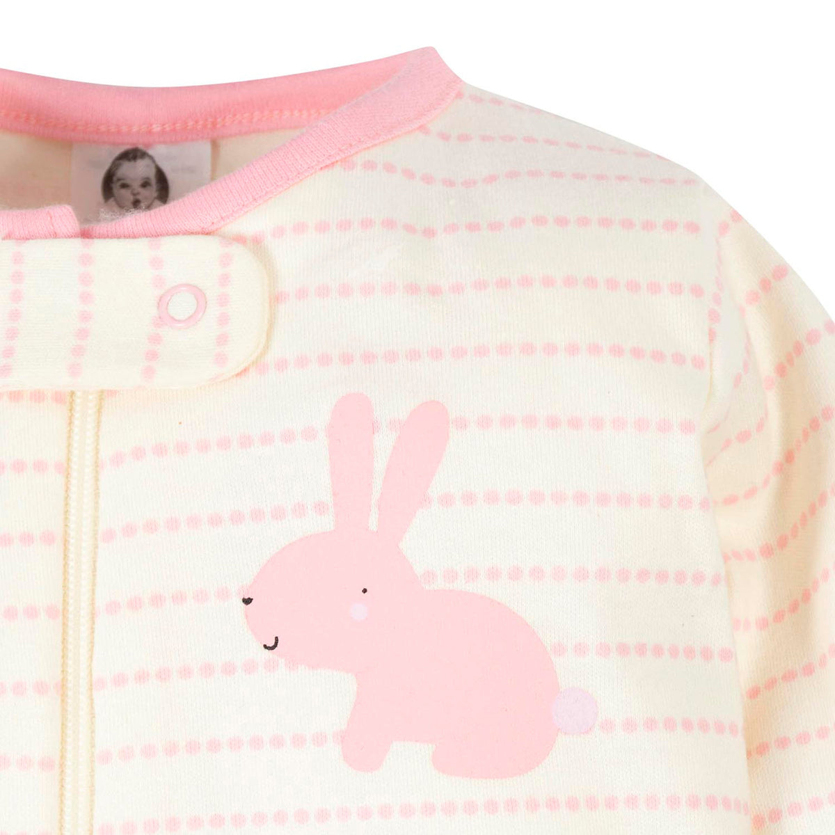2-Pack Organic Baby Girls Bunny Sleep 'N Plays, view 3