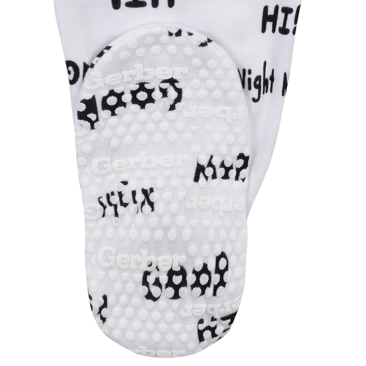 2-Pack Organic Baby Boys Text Snug Fit Footed Pajamas, view 3