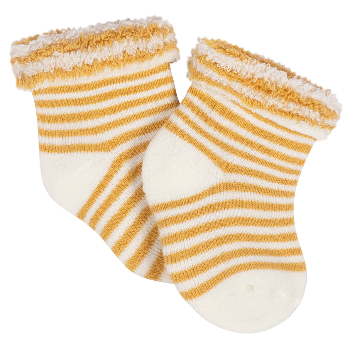 12-Pack Baby Neutral Southwest Terry Wiggle Proof Socks, view 2