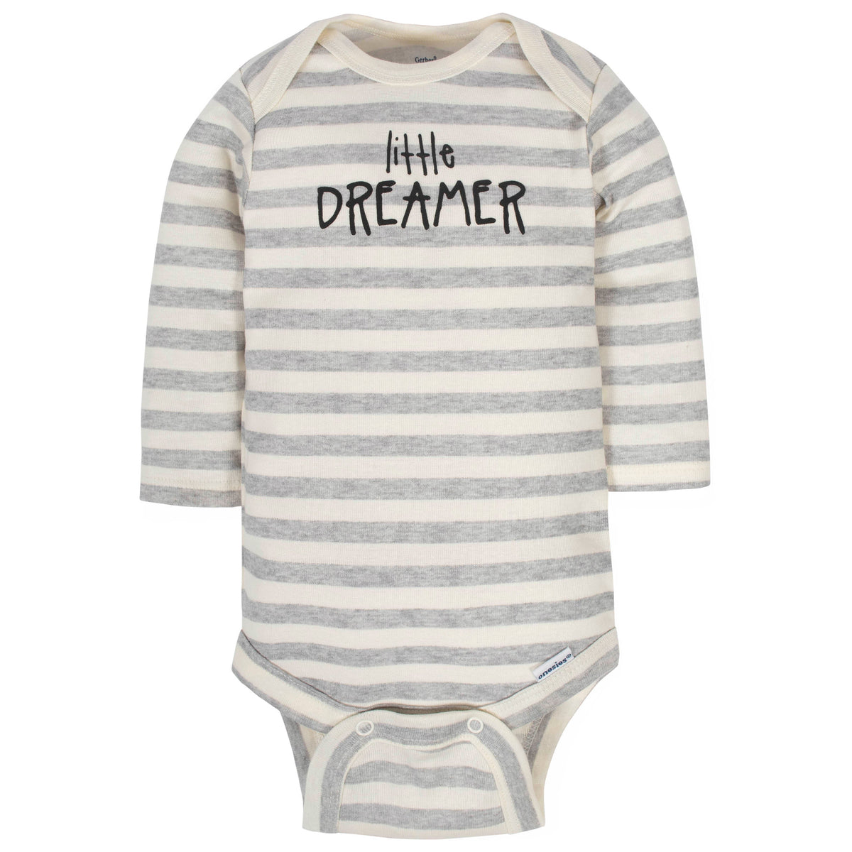 2-Pack Organic Baby Neutral Happy Onesies Brand Long Sleeve Bodysuits, view 2