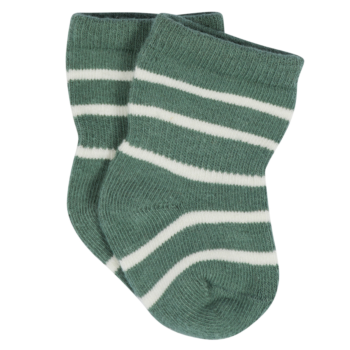 12-Pack Baby & Toddler Boys Unbearably Cute Jersey Crew Wiggle Proof Socks, view 3