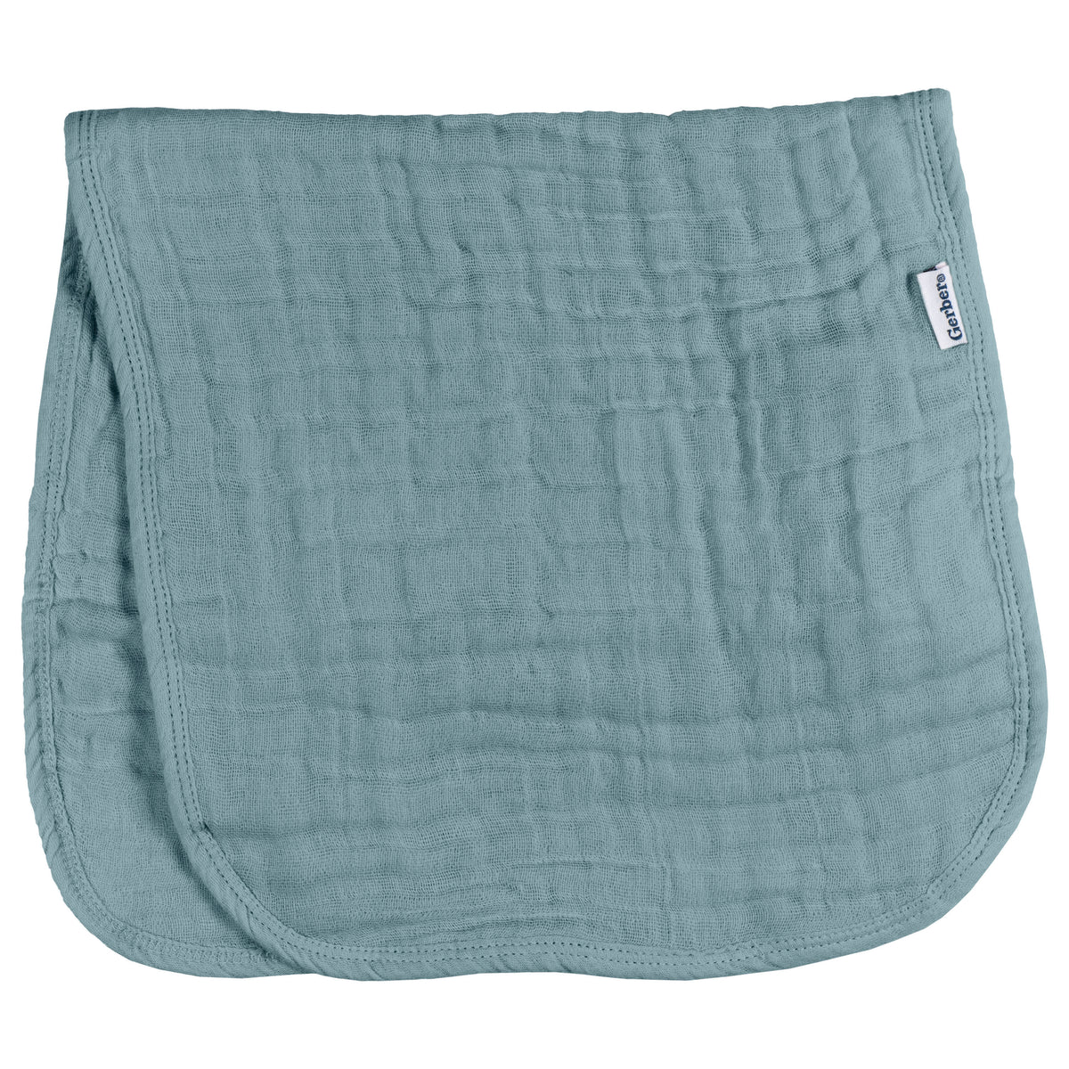 6-Pack Baby Neutral Teal Muslin Burpcloth, view 2