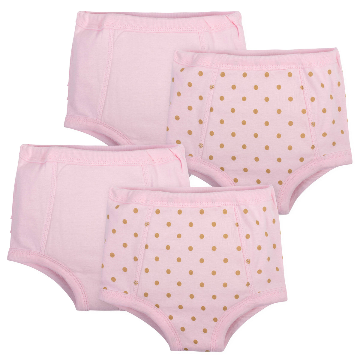 Gerber 4-Pack Girls' Training Pants w/ PEVA Liner