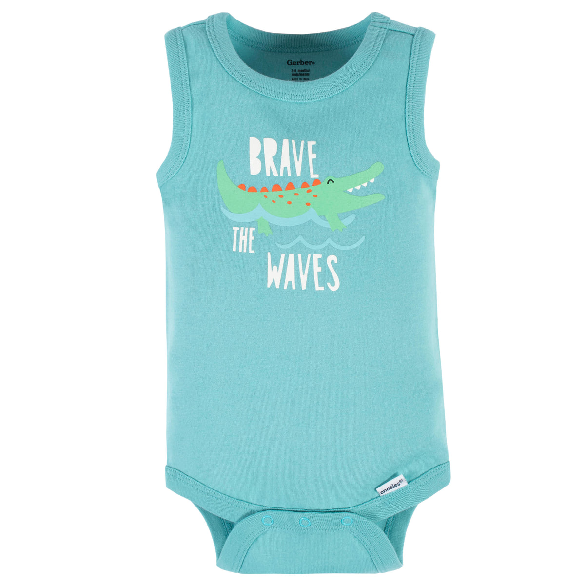 4-Pack Baby Boys Later Gator Tank Onesies Bodysuits, view 2