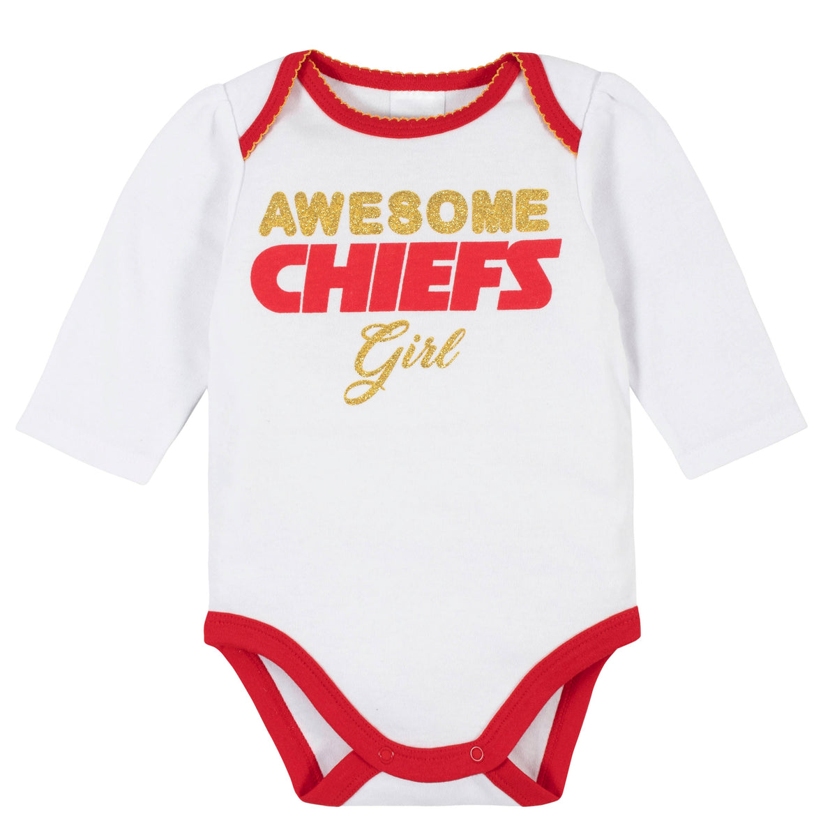 3-Piece Kansas City Chiefs Bodysuit, Pant, and Cap Set, view 2
