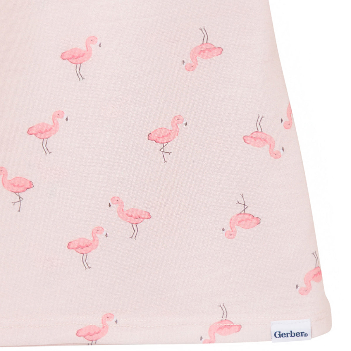2-Pack Toddler Girls Flamingoes Short Sleeve Nightgowns, view 7