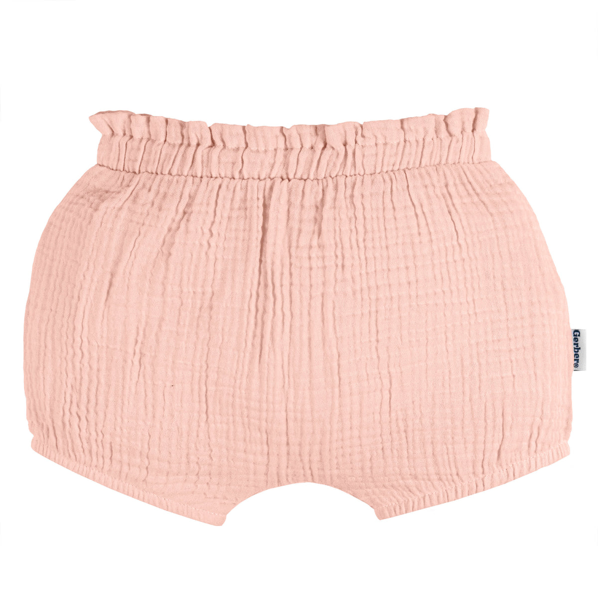 3-Pack Baby Girls Pink/Leopard/Grey Gauze Bubble Short, view 6