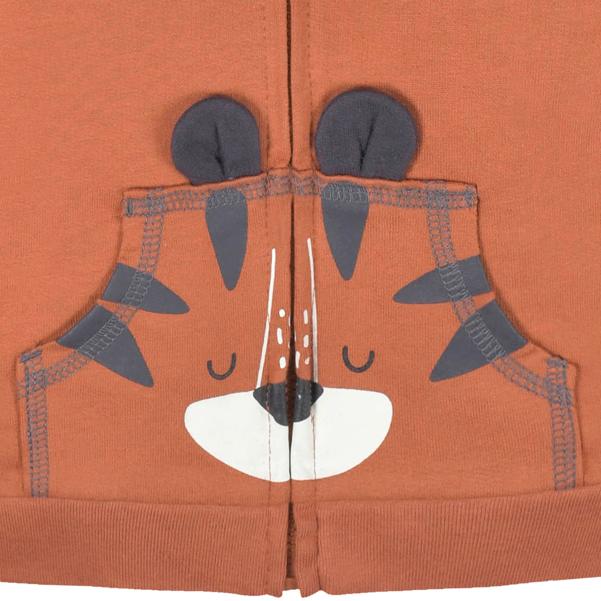 2-Piece Baby & Toddler Boys Tiger Terry Zip Hoodie & Joggers Set, view 3
