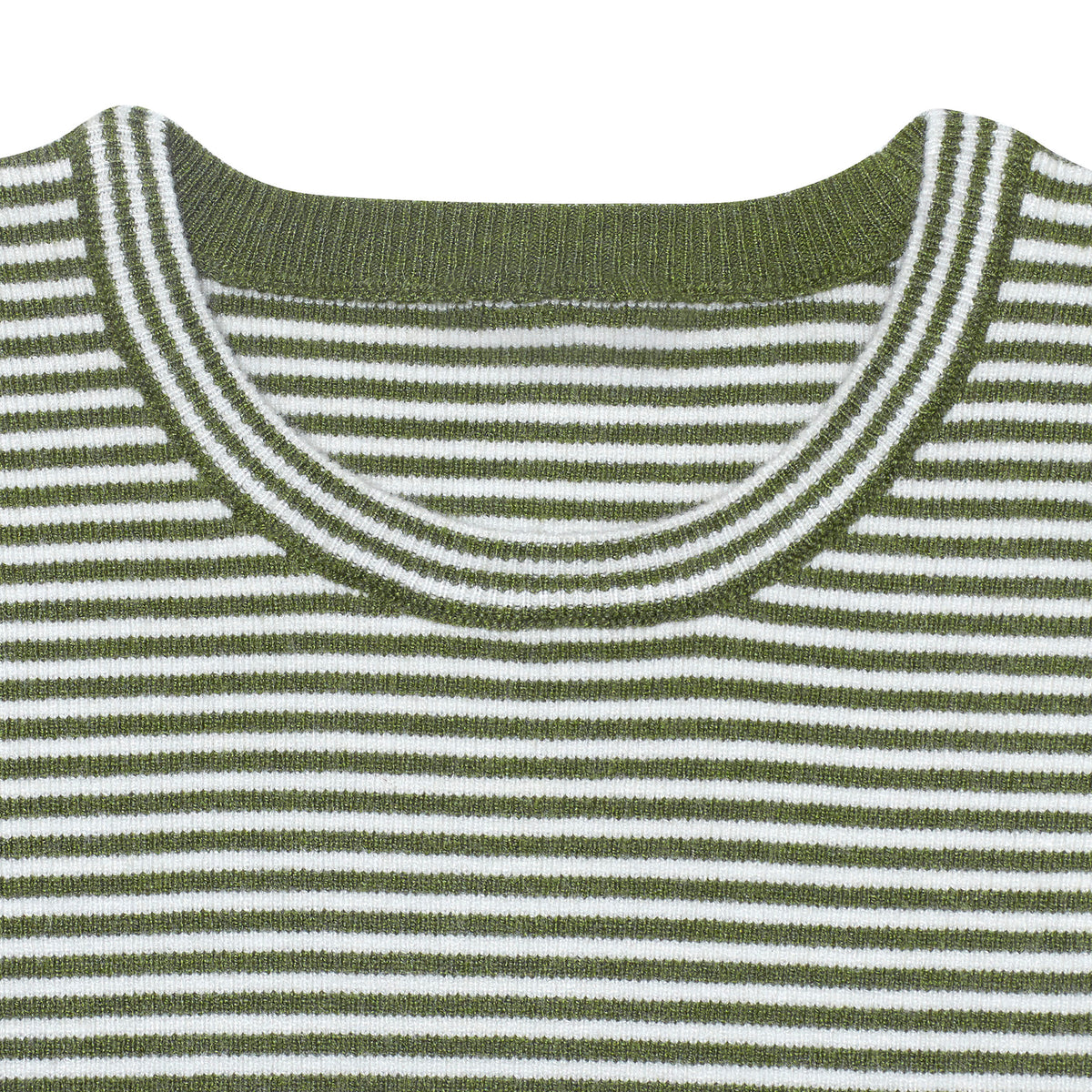 Infant & Toddler Boys Green Striped Sweater With Pocket, view 3
