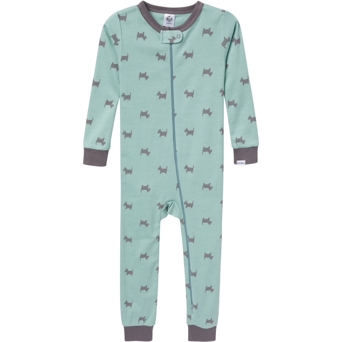3-Pack Baby & Toddler Neutral Dog Snug-Fitting Footless Pajamas, view 4