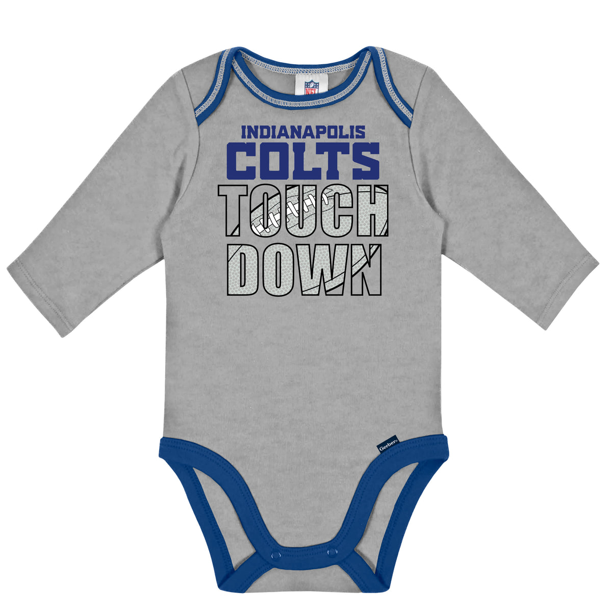 2-Pack Baby Boys Colts Long Sleeve Bodysuits, view 2