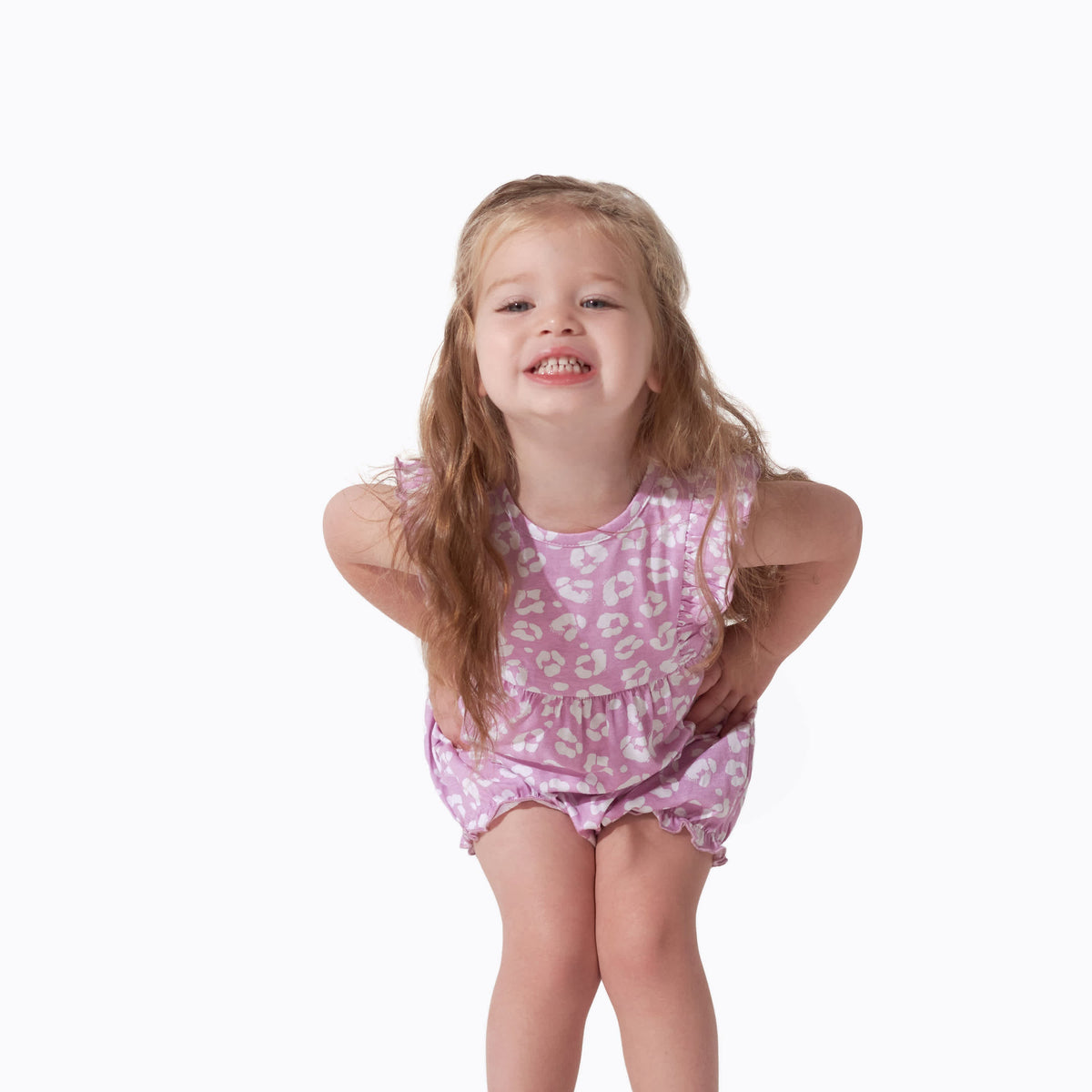3-Pack Baby Girls Rainbow Floral Rompers, view 3
