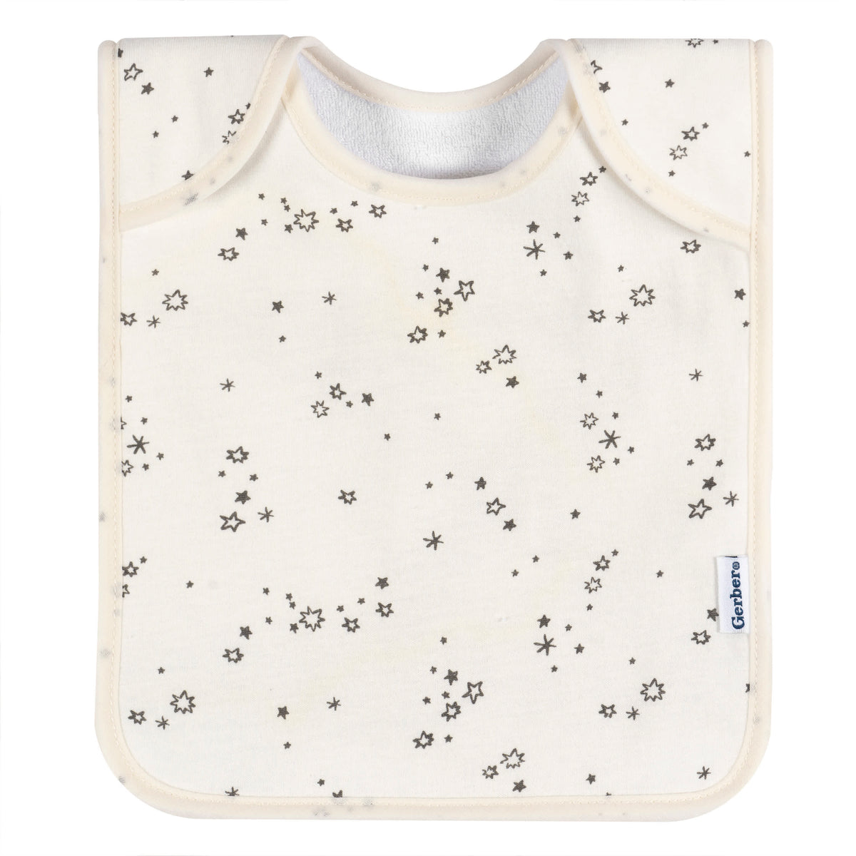 8-Pack Baby Boys Multi Blue Grey Lap Shoulder Bibs, view 7