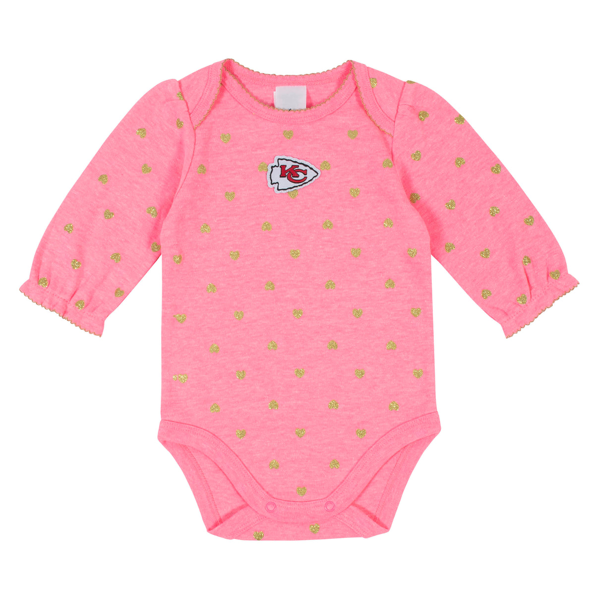 2-Pack Kansas City Chiefs Long Sleeve Bodysuits, view 2