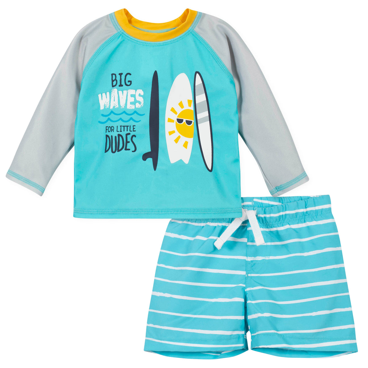 2-Piece Boys Waves Swim Set