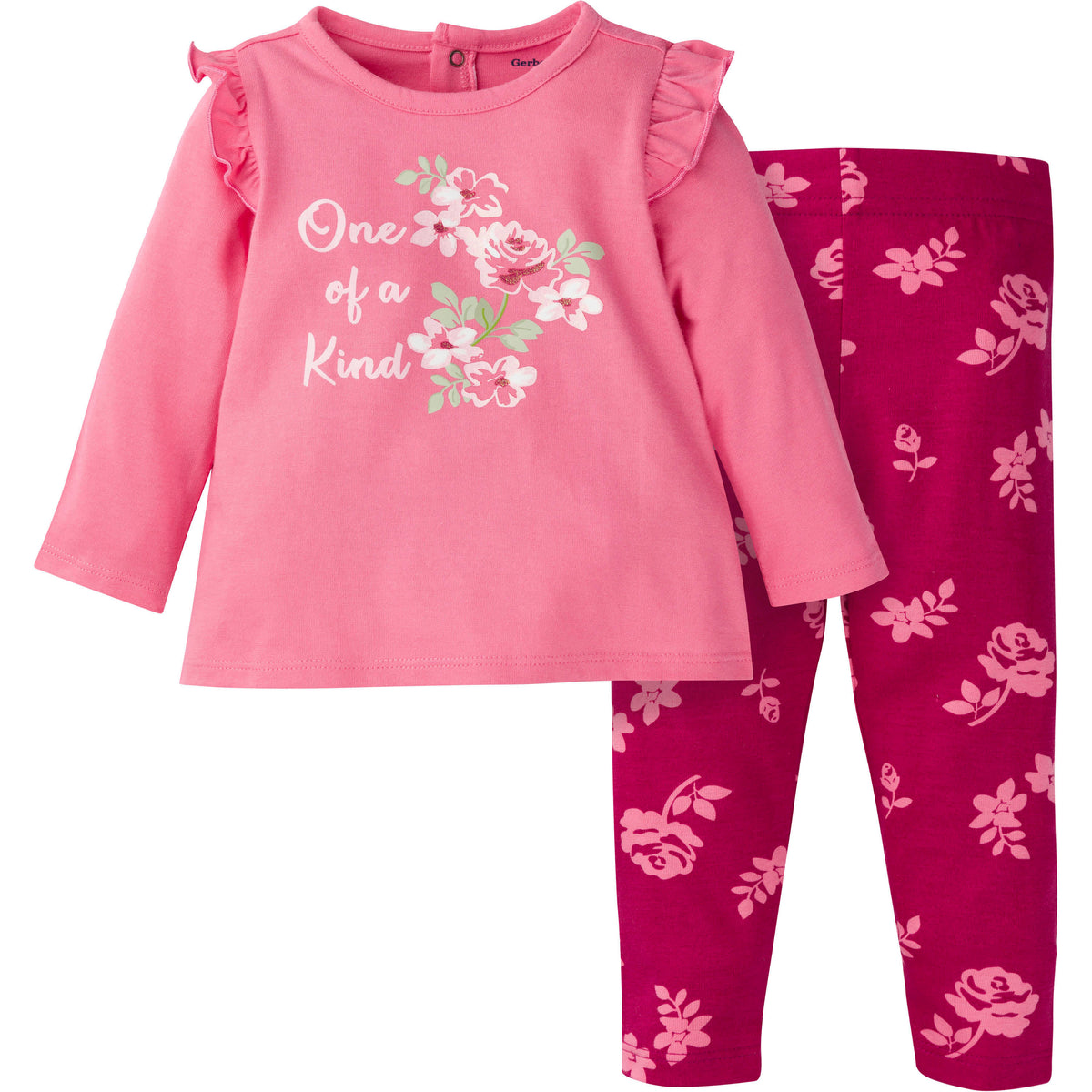 2-Piece Baby & Toddler Girls Roses Tunic & Legging Set