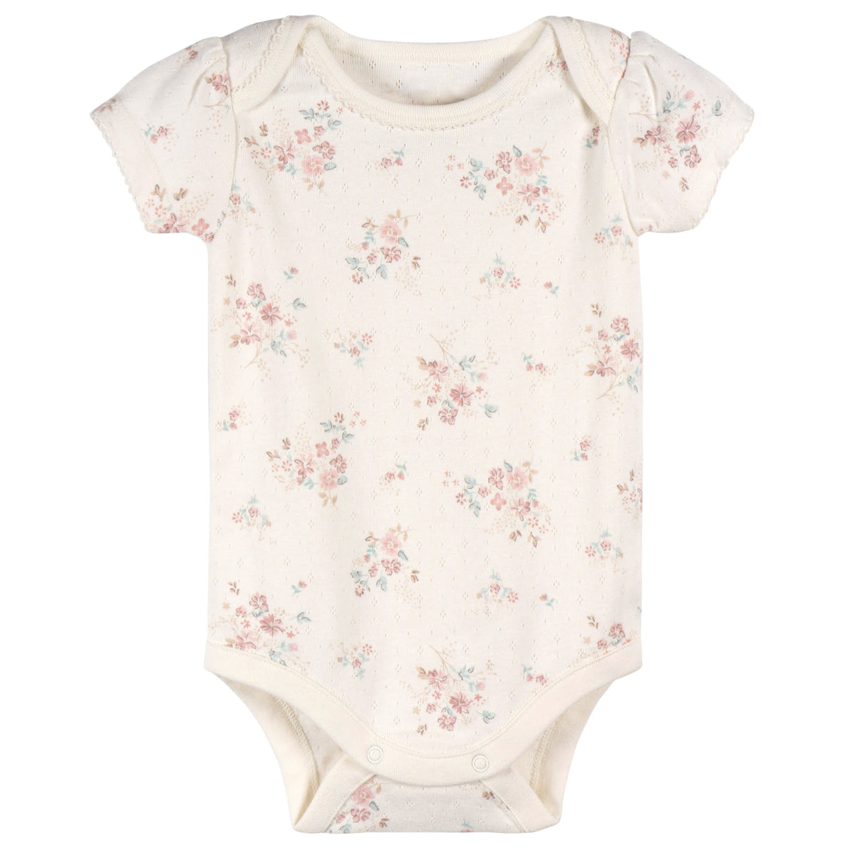 3-Pack Baby Girls Pink Bodysuit Set, view 3