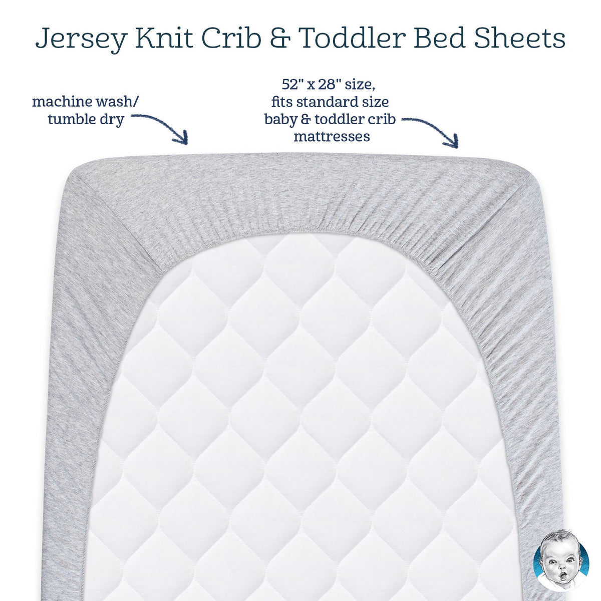 Baby Girls Floral Fitted Crib Sheet, view 2