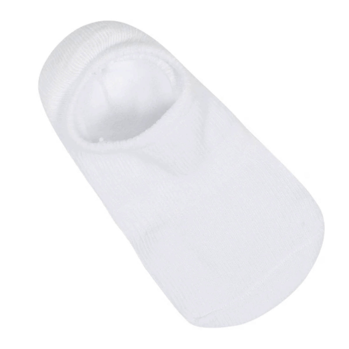 8-Pack Baby & Toddler White Wiggle-Proof No Show Socks, view 2