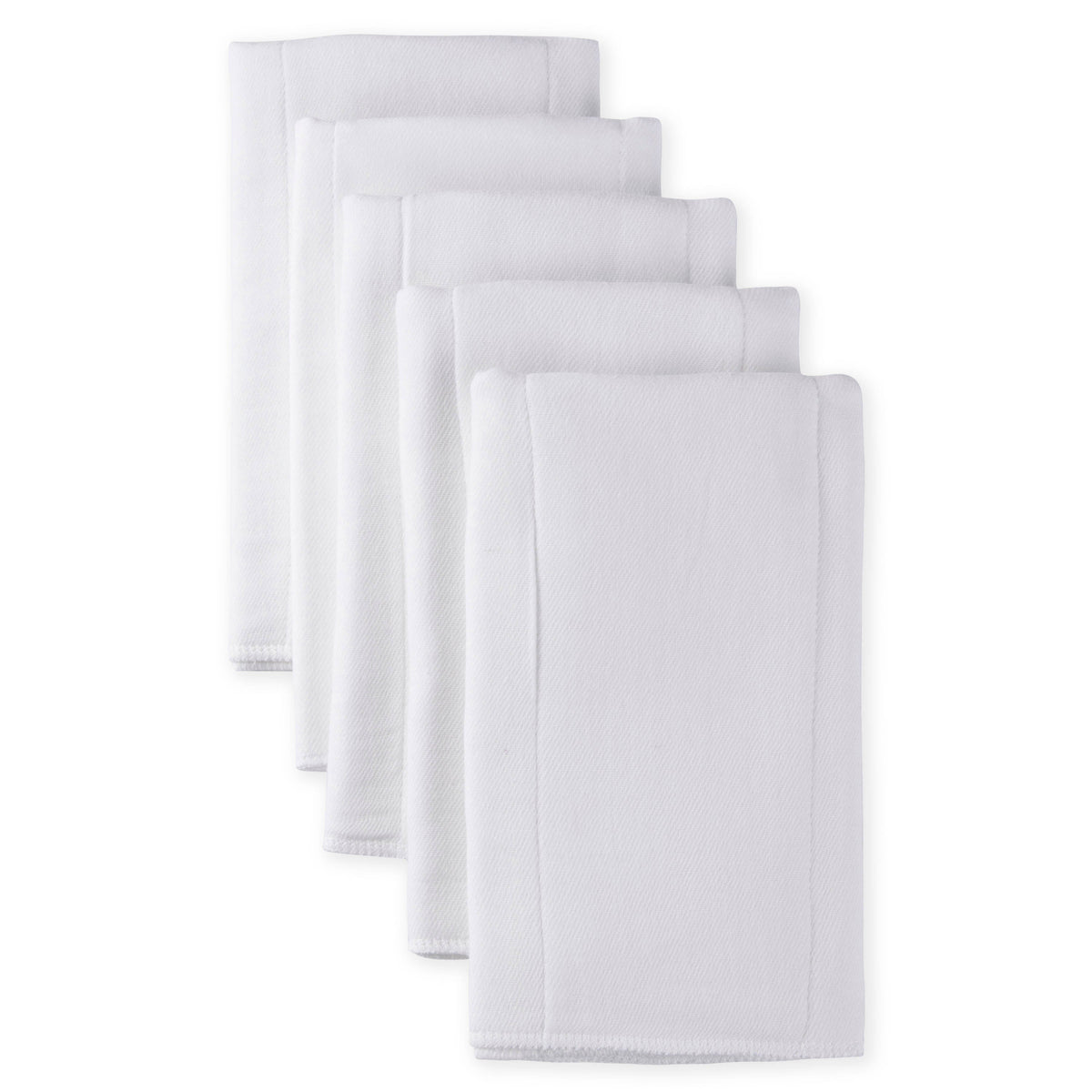 5-Pack Baby Neutral White Prefold Gauze Diaper
