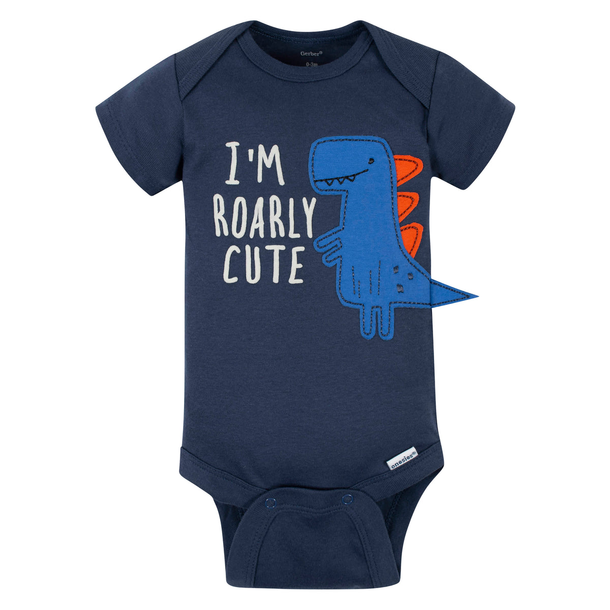 5-Pack Baby Boys Dino Short Sleeve Onesies Bodysuits, view 6