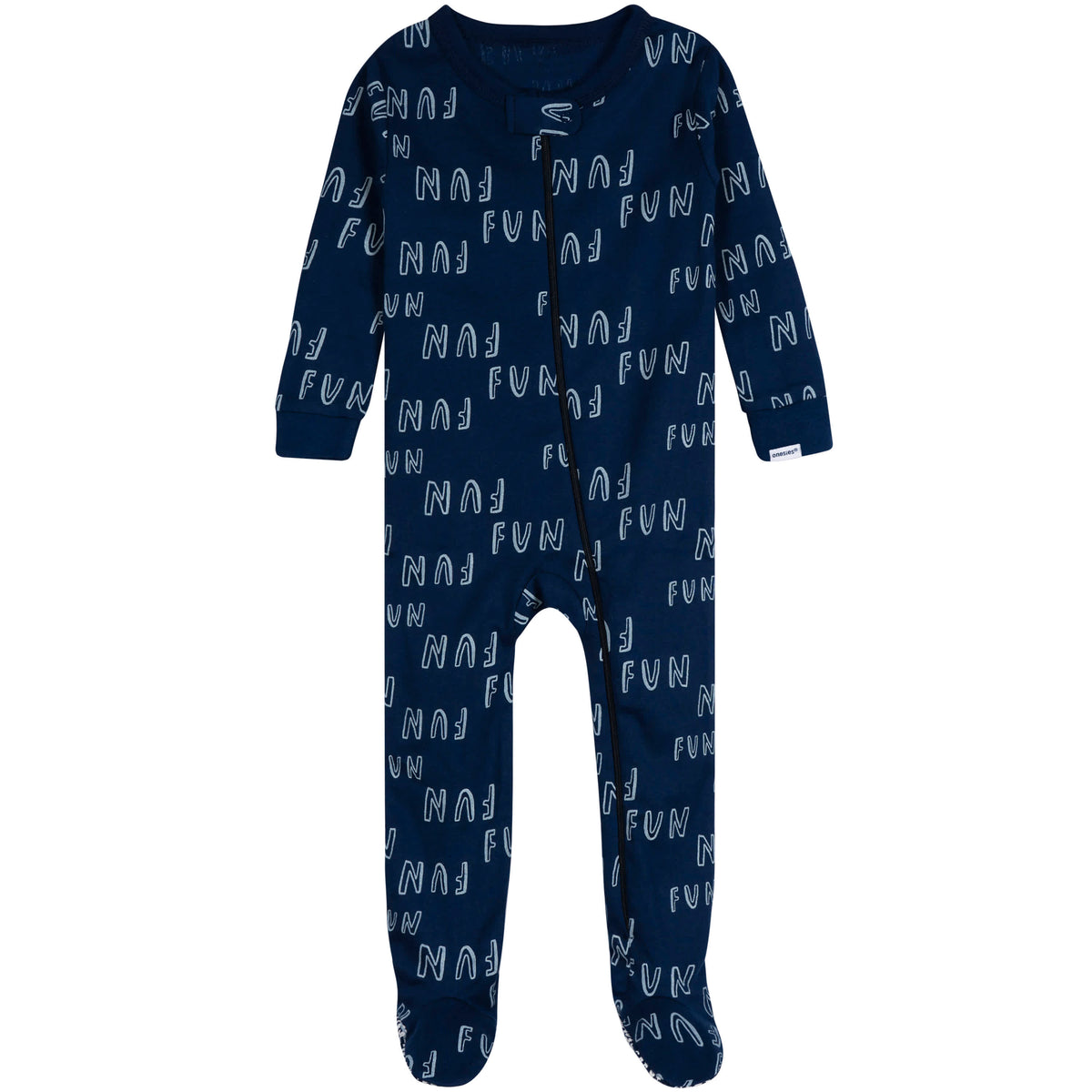 2-Pack Baby Boys Fun Apples Footed Pajamas, view 2