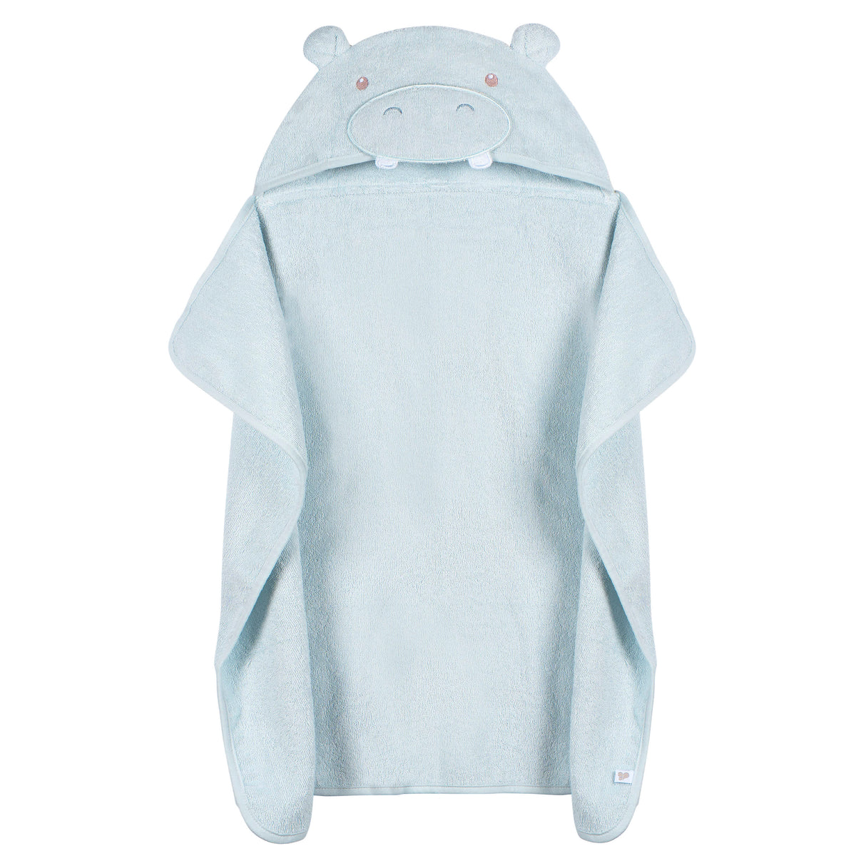 Baby Boys Blue Hippo Character Towel