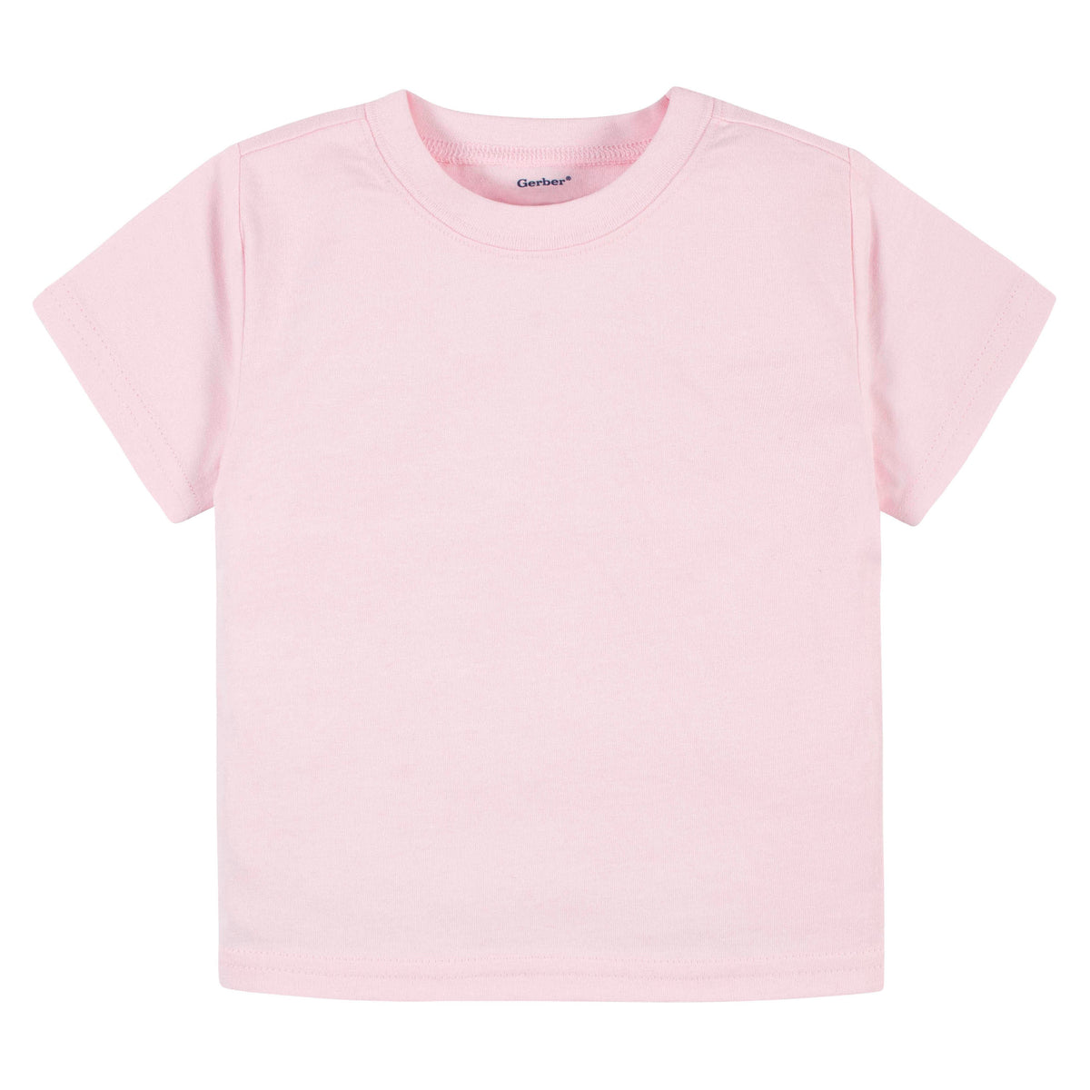 5-Pack Light Pink Short Sleeve Premium Tees, view 4
