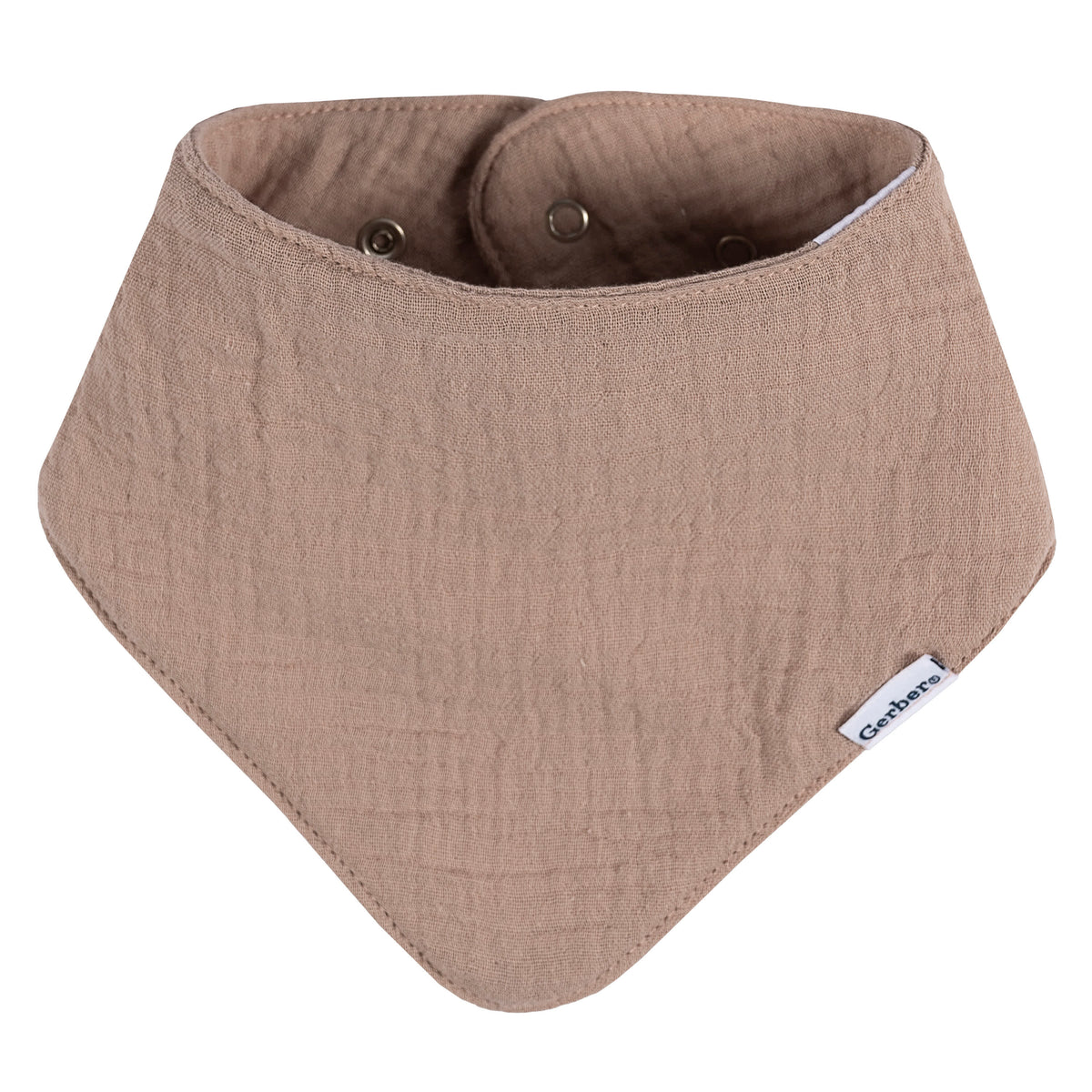 10-Pack Baby Neutral Multi Browns Muslin Bandana Bib, view 11