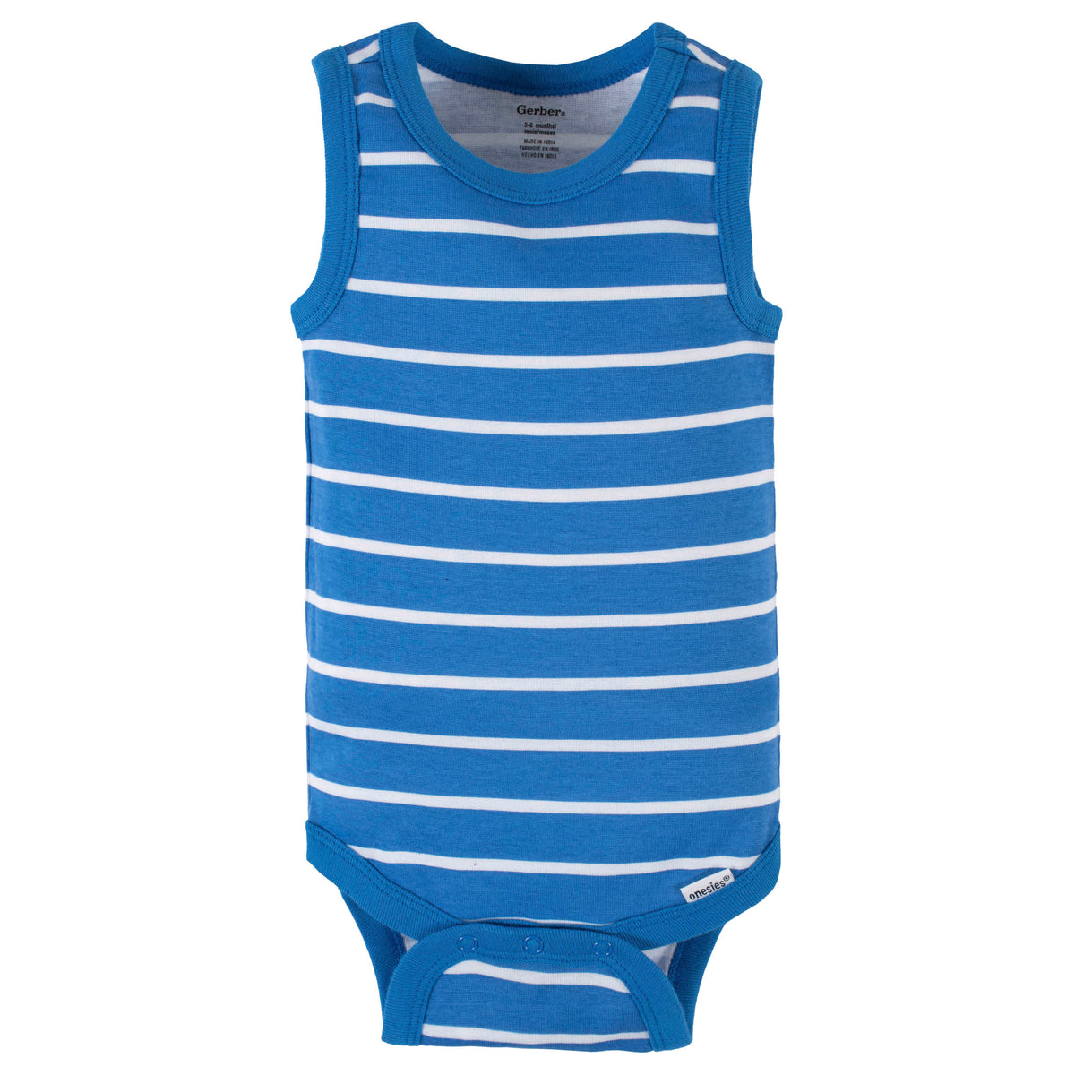 4-Pack Baby Boys Shark Zone Tank Onesies Bodysuits, view 5