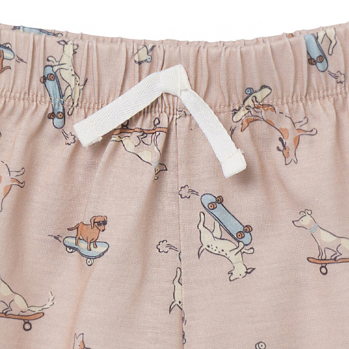 2-Piece Toddler Boys Dog Pajama Shorts Set, view 5