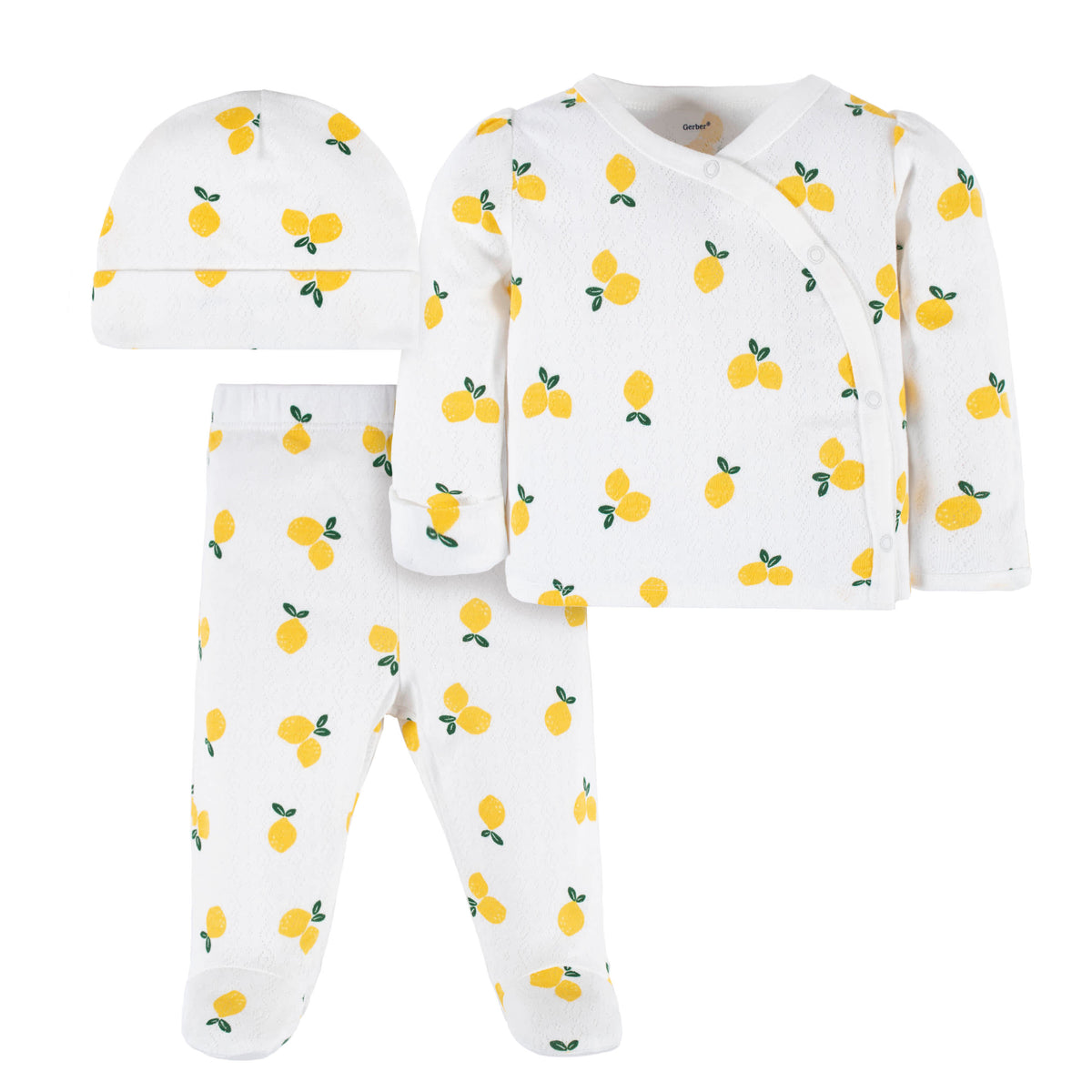 3-Piece Baby Girls Lemon Squeeze Take Me Home Set