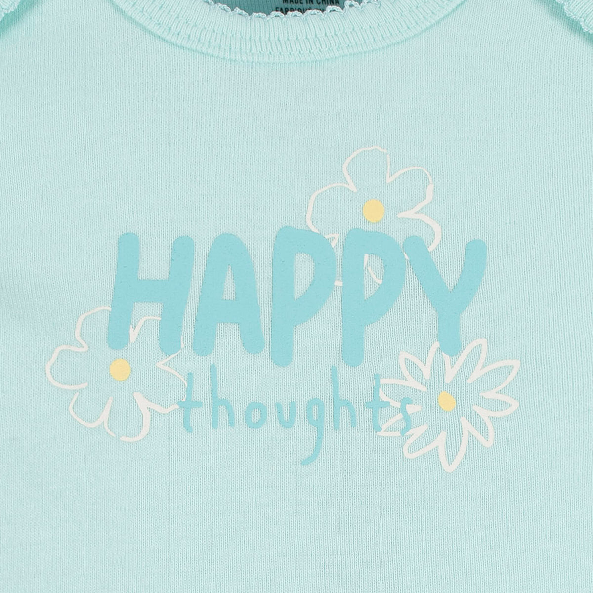 4-Piece Baby Girls Bee Petals Onesies Bodysuit, Tee, Skort & Pant Set, view 5
