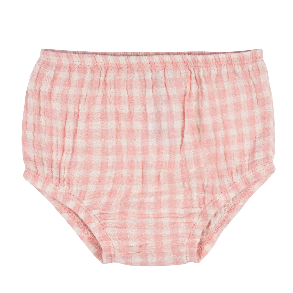 2-Piece Baby & Toddler Girls Gingham Gauze Dress & Diaper Cover Set, view 6