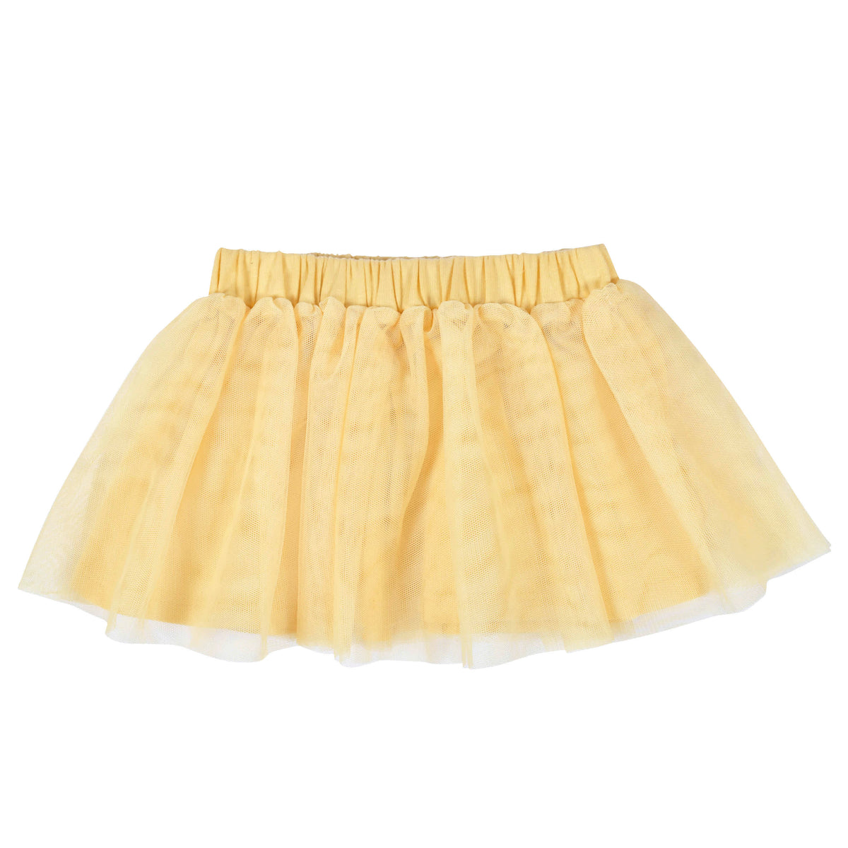 3-Piece Baby & Toddler Girls Golden Flowers French Terry Top, Tulle Tutu, & Legging Set, view 4